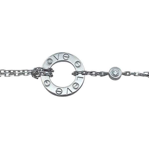 カルティエ Cartier サブサークルブレスレット ホワイトゴールド Au750 ダイヤモンド ジュエリー