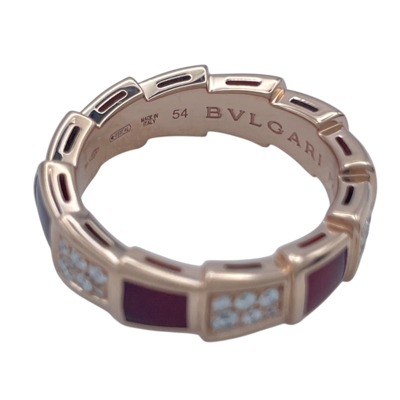 ブルガリ BVLGARI セルペンティリング ピンクゴールド Au750 ジュエリー