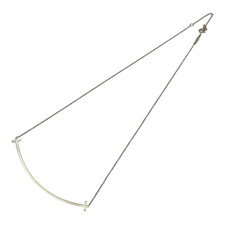 ティファニー TIFFANY＆CO Tスマイルネックレスラージ ゴールド Au750 ジュエリー