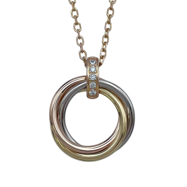 カルティエ Cartier トリニティダイヤネックレス ピンクゴールド 750 ジュエリー