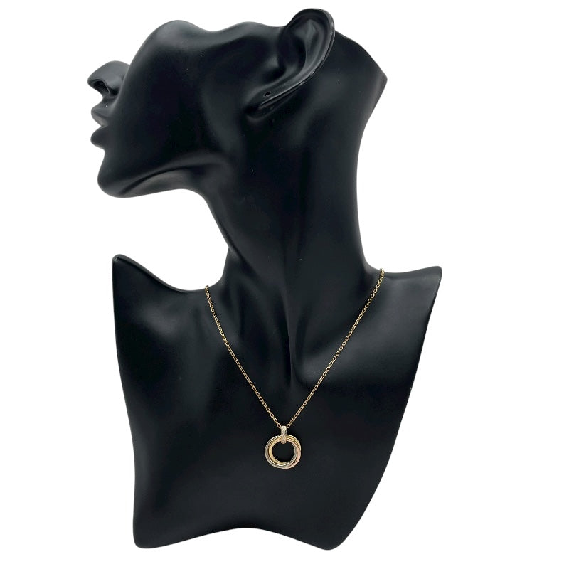 カルティエ Cartier トリニティダイヤネックレス ピンクゴールド 750 ジュエリー