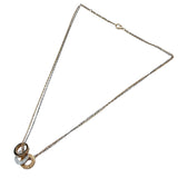 カルティエ Cartier ラブスリーフープネックレス ホワイトゴールドxピンクゴールド 750 ダイヤモンド ジュエリー