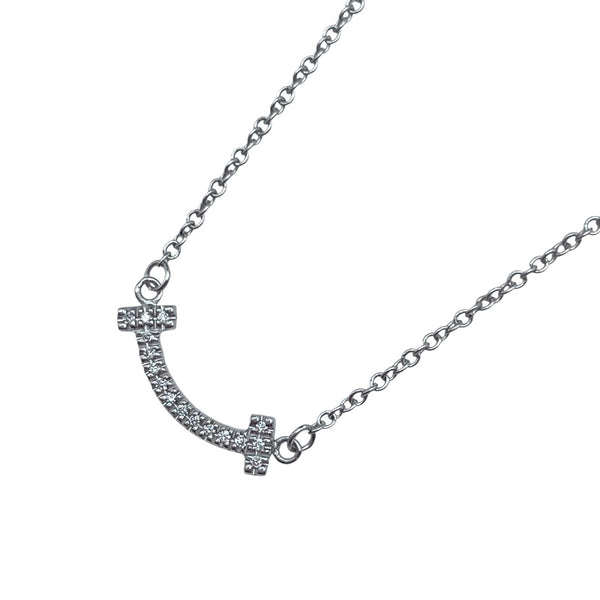 Tスマイルネックレスダイヤミニ ホワイトゴールド A750 ジュエリー