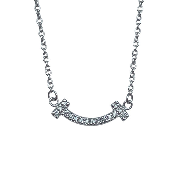 Tスマイルネックレスダイヤミニ ホワイトゴールド A750 ジュエリー