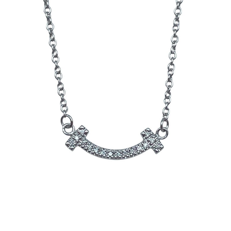 Tスマイルネックレスダイヤミニ ホワイトゴールド A750 ジュエリー