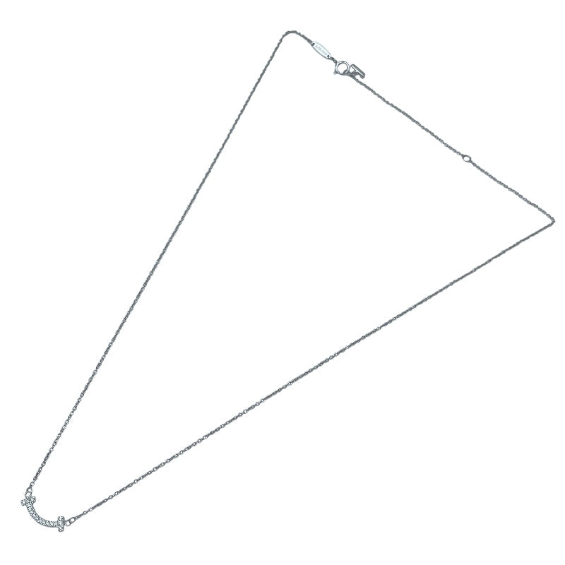 Tスマイルネックレスダイヤミニ ホワイトゴールド A750 ジュエリー