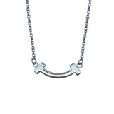 Tスマイルネックレスダイヤミニ ホワイトゴールド A750 ジュエリー