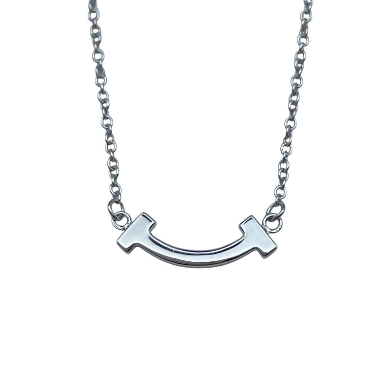 Tスマイルネックレスダイヤミニ ホワイトゴールド A750 ジュエリー