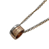 カルティエ Cartier ラブスリーフープネックレス ピンクゴールドxホワイトゴールド 750 ダイヤモンド ジュエリー