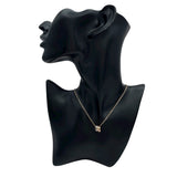 カルティエ Cartier ラブスリーフープネックレス ピンクゴールドxホワイトゴールド 750 ダイヤモンド ジュエリー