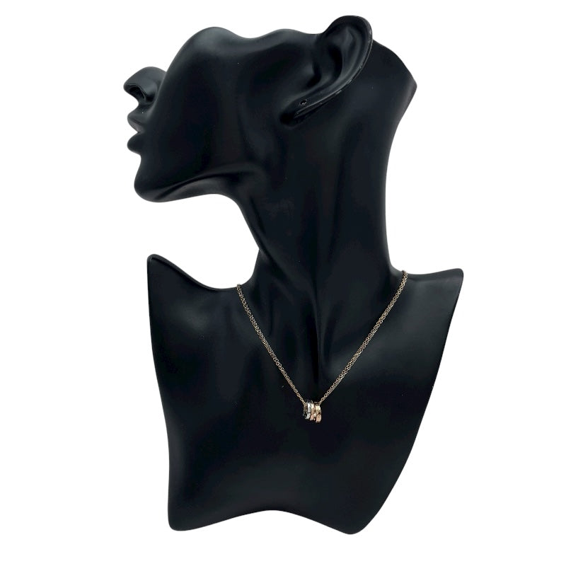 カルティエ Cartier ラブスリーフープネックレス ピンクゴールドxホワイトゴールド 750 ダイヤモンド ジュエリー