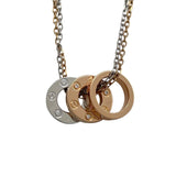 カルティエ Cartier ラブスリーフープネックレス ピンクゴールドxホワイトゴールド 750 ダイヤモンド ジュエリー