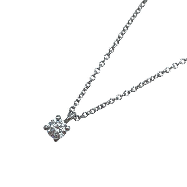 ティファニー TIFFANY＆CO ソリティアネックレス プラチナ Pt950 ジュエリー
