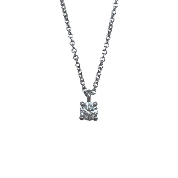 ティファニー TIFFANY＆CO ソリティアネックレス プラチナ Pt950 ジュエリー