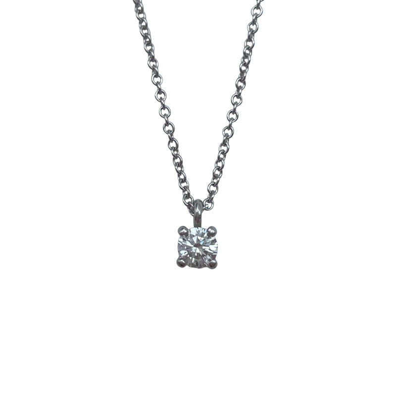 ティファニー TIFFANY＆CO ソリティアネックレス プラチナ Pt950 ジュエリー