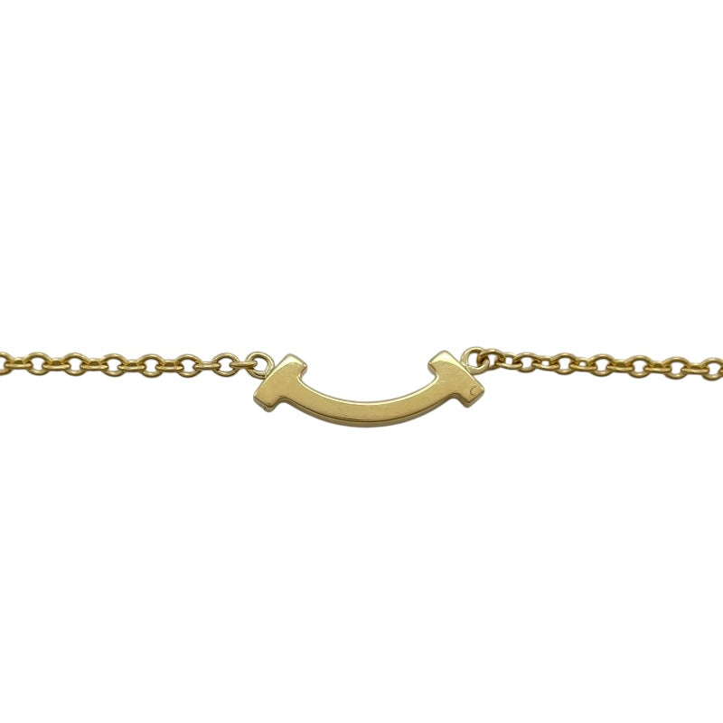 ティファニー TIFFANY＆CO Tスマイルブレスミニ ゴールド Au750 ジュエリー