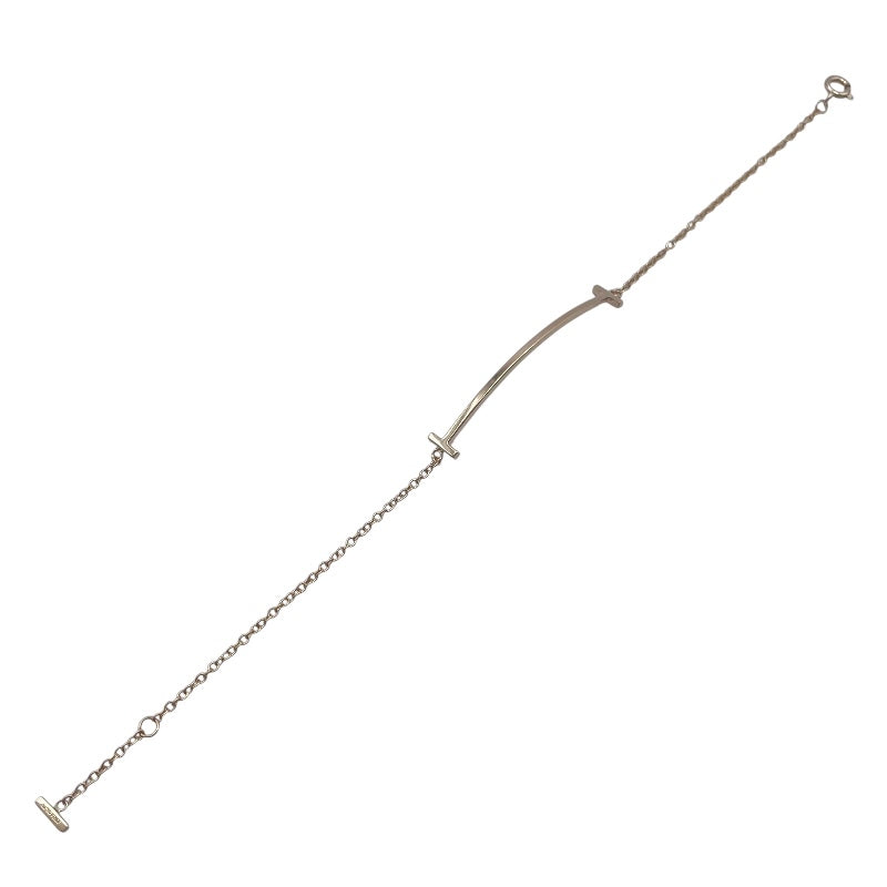 ティファニー TIFFANY＆CO Tスマイルブレスレット ピンクゴールド Au750 ジュエリー