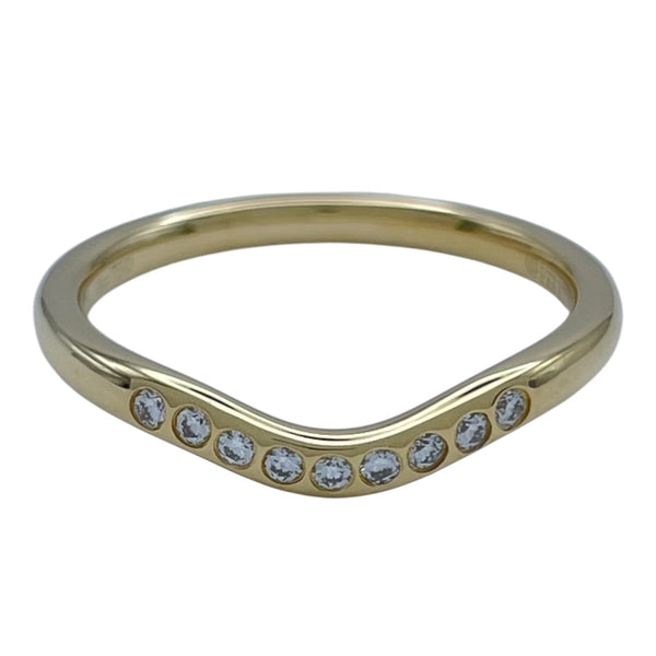 ティファニー TIFFANY＆CO カーブドリング ゴールド Au750 ジュエリー