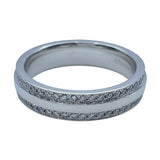 ティファニー TIFFANY＆CO Tナローリング ホワイトゴールド Au750 ジュエリー