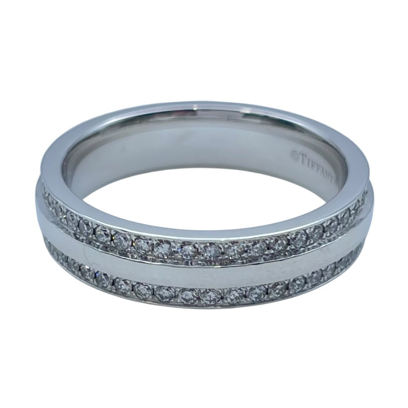 ティファニー TIFFANY＆CO Tナローリング ホワイトゴールド Au750 ジュエリー