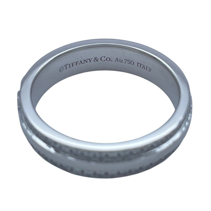 ティファニー TIFFANY＆CO Tナローリング ホワイトゴールド Au750 ジュエリー