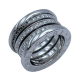 ブルガリ BVLGARI ビーゼロワンリング4バンド(M) ホワイトゴールド 750 ジュエリー