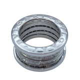 ブルガリ BVLGARI ビーゼロワンリング4バンド(M) ホワイトゴールド 750 ジュエリー