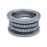 ブルガリ BVLGARI ビーゼロワンリング4バンド(M) ホワイトゴールド 750 ジュエリー