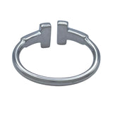 ティファニー TIFFANY＆CO Tワイヤーダイヤリング ホワイトゴールド Au750 ジュエリー