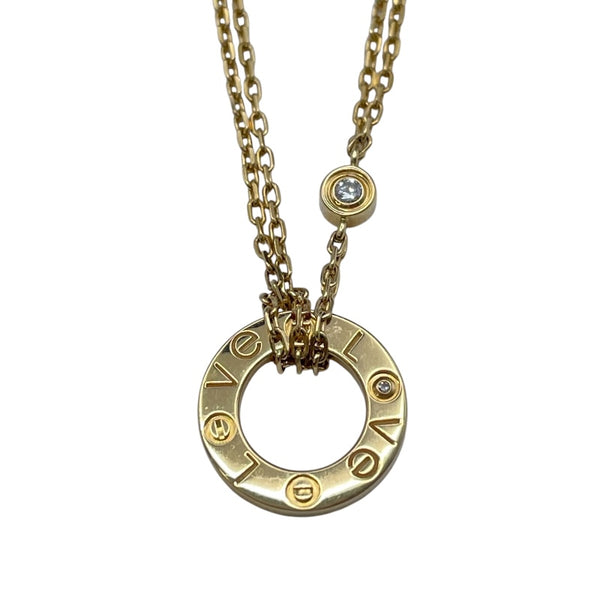 カルティエ Cartier ラブサークルダイヤネックレス ゴールド 750 ダイヤモンド ジュエリー