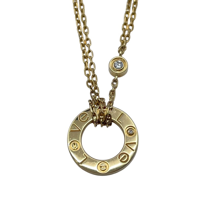 カルティエ Cartier ラブサークルダイヤネックレス ゴールド 750 ダイヤモンド ジュエリー