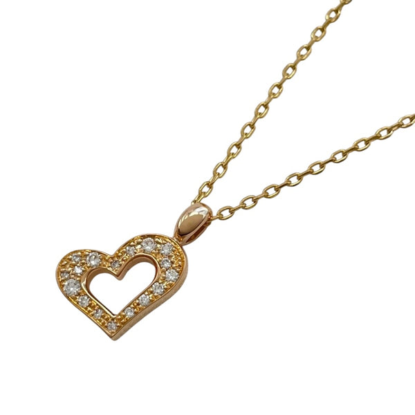 ピアジェ PIAGET ライムライトハートネックレス ピンクゴールド Au750 ジュエリー