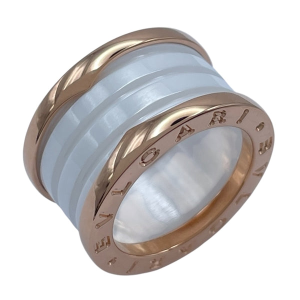 ブルガリ BVLGARI ビーゼロワンリング4バンド(M) ピンクゴールド Au750 ジュエリー
