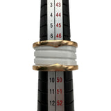 ブルガリ BVLGARI ビーゼロワンリング4バンド(M) ピンクゴールド Au750/セラミック ホワイトセラミック ジュエリー
