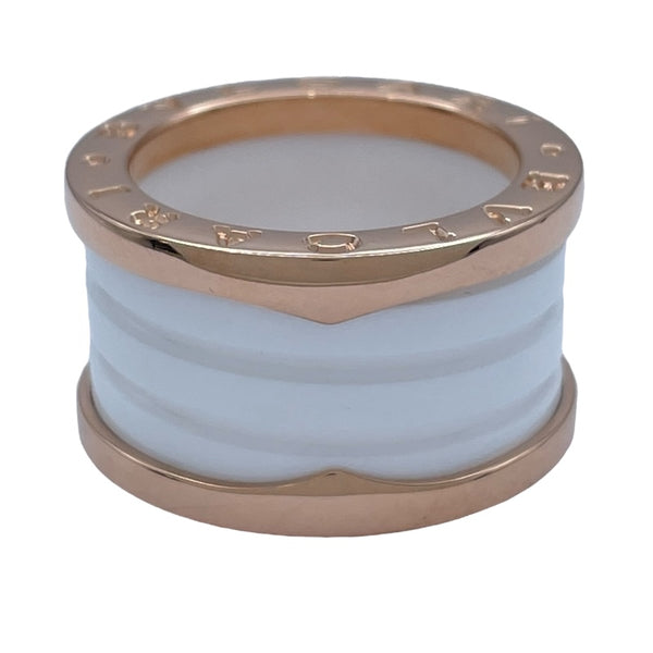 ブルガリ BVLGARI ビーゼロワンリング4バンド(M) ピンクゴールド Au750 ジュエリー