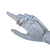 ブルガリ BVLGARI ビーゼロワンリング4バンド(M) ピンクゴールド Au750 ジュエリー