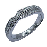 ハリーウィンストン HARRY WINSTON ツーロウリング プラチナ Pt950 ジュエリー