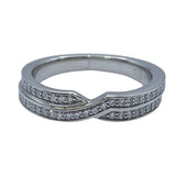 ハリーウィンストン HARRY WINSTON ツーロウリング プラチナ Pt950 ジュエリー