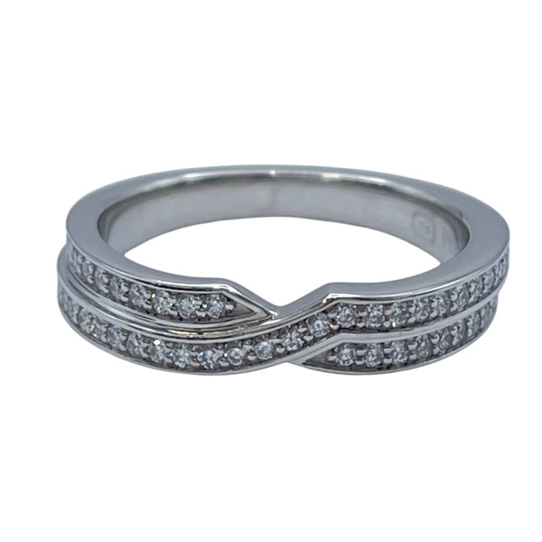 ハリーウィンストン HARRY WINSTON ツーロウリング プラチナ Pt950 ジュエリー