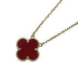 ヴァンクリーフ＆アーペル Van Cleef & Arpels ヴィンテージアルハンブラネックレス ゴールド Au750 カーネリアン ジュエリー