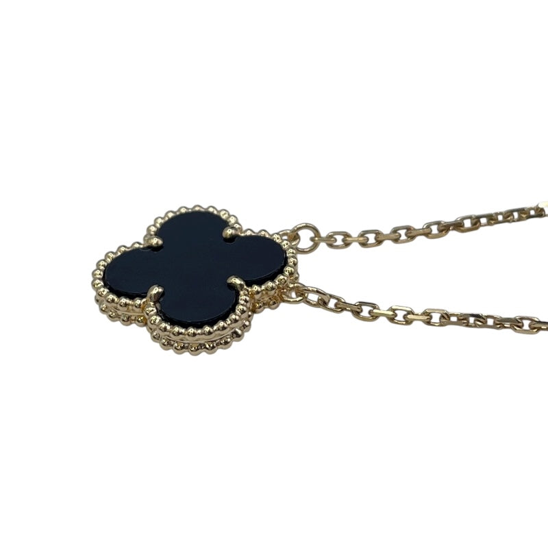 ヴァンクリーフ＆アーペル Van Cleef & Arpels ヴィンテージアルハンブラネックレス ゴールド Au750 オニキス ジュエリー