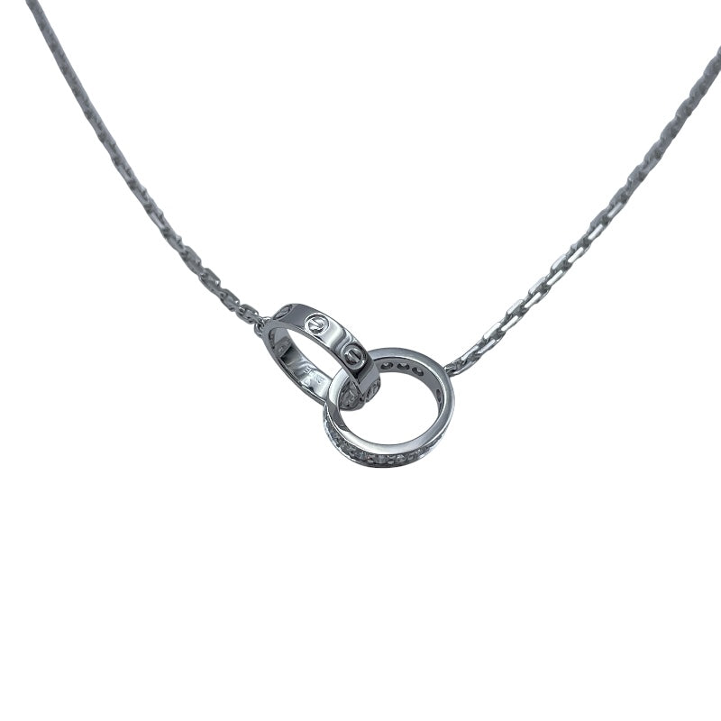 カルティエ Cartier ベビーラブネックレス ホワイトゴールド 750 ダイヤモンド ジュエリー