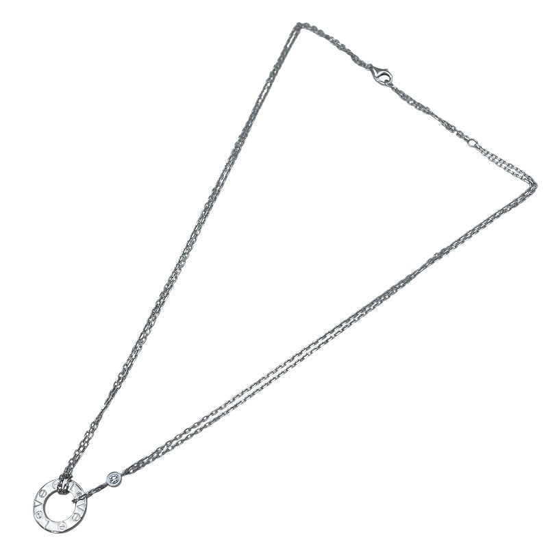 カルティエ Cartier ラブサークルネックレス ホワイトゴールド 750 ダイヤモンド ジュエリー