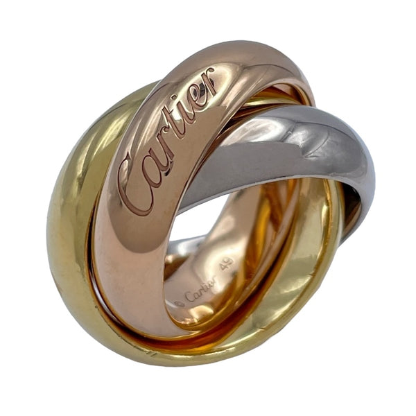 カルティエ Cartier トリニティリング ゴールドxピンクゴールドxホワイトゴールド Au750 ジュエリー