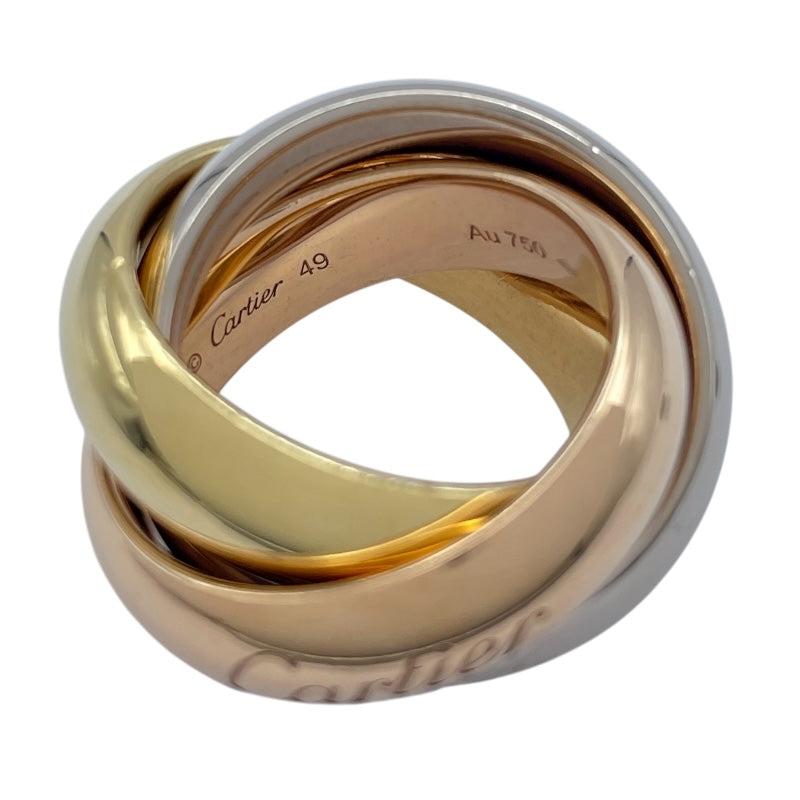 カルティエ Cartier トリニティリング ゴールドxピンクゴールドxホワイトゴールド Au750 ジュエリー