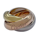 カルティエ Cartier トリニティリング ゴールドxピンクゴールドxホワイトゴールド Au750 ジュエリー