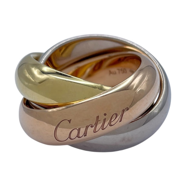 カルティエ Cartier トリニティリング ゴールドxピンクゴールドxホワイトゴールド Au750 ジュエリー