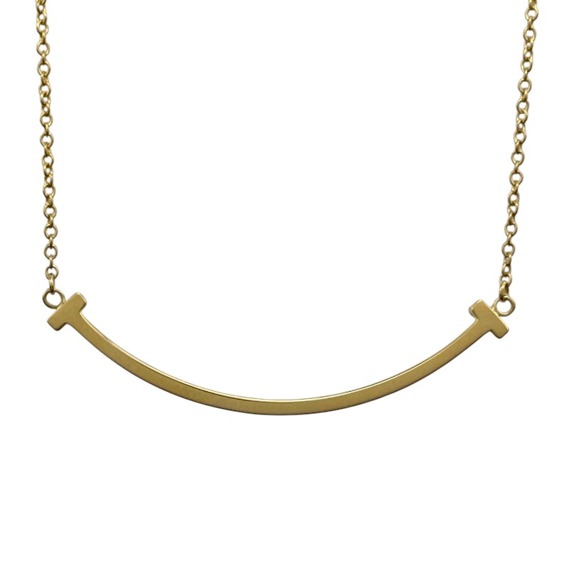 ティファニー TIFFANY＆CO Tスマイルネックレススモール ゴールド Au750 ジュエリー