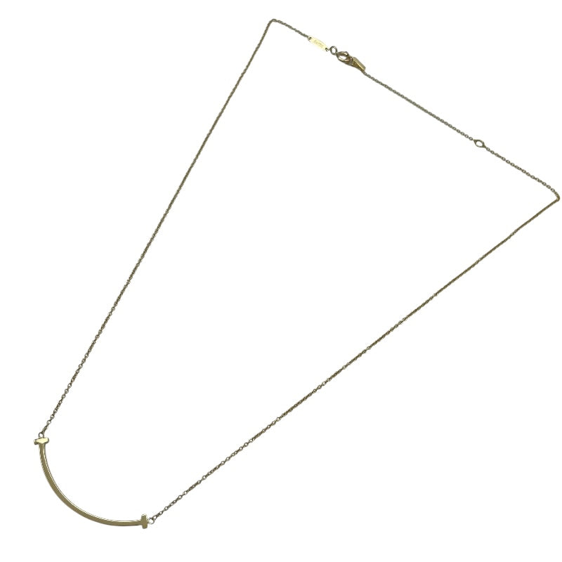 ティファニー TIFFANY＆CO Tスマイルネックレススモール ゴールド Au750 ジュエリー