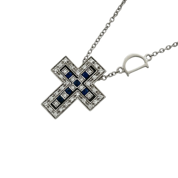 ダミアーニ DAMIANI ベルエポックネックレス XXS ホワイトゴールド Au750 サファイア ジュエリー